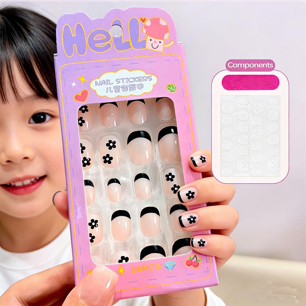 Nail Art Design - 24 Uñas Postizas Infantiles con Diseño