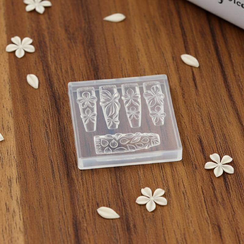 Nail Stamping Plate - Molde de Silicona Reutilizable para Arte