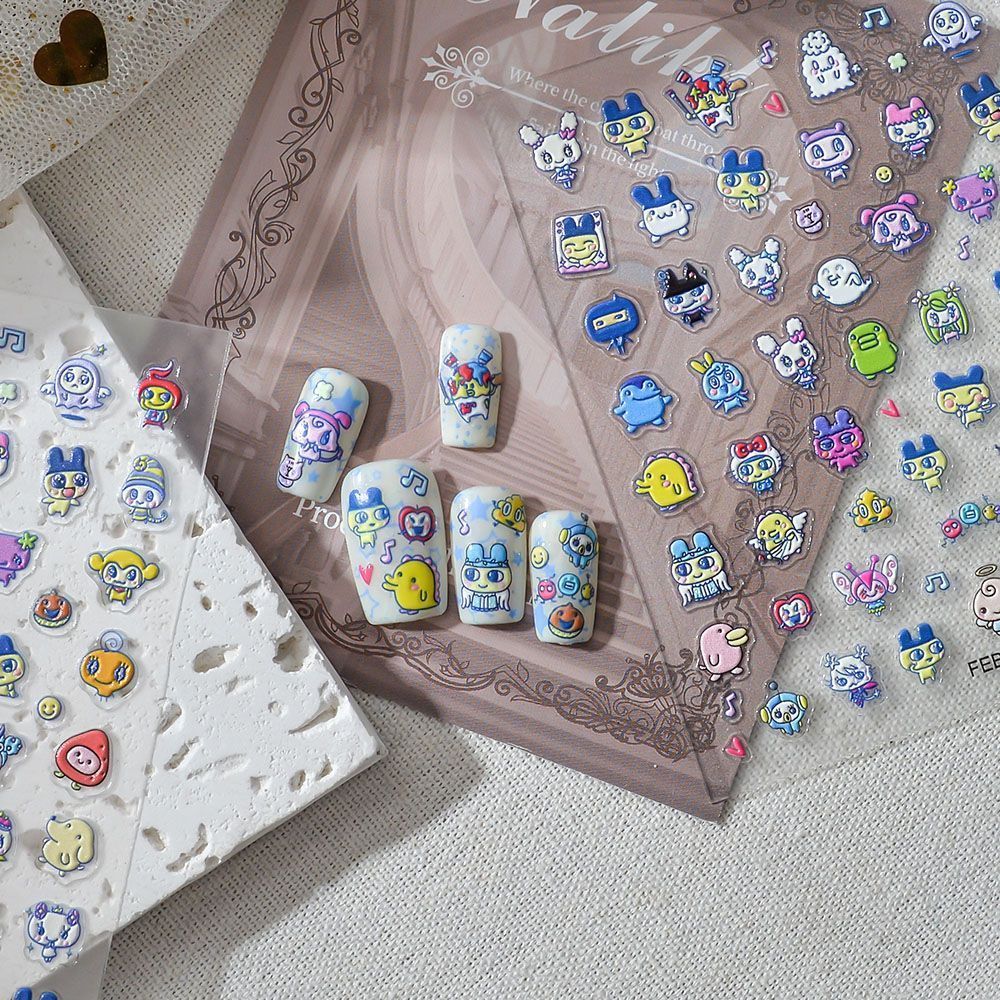 Nail Art Design - Pegatinas de Uñas con Relieve 3D
