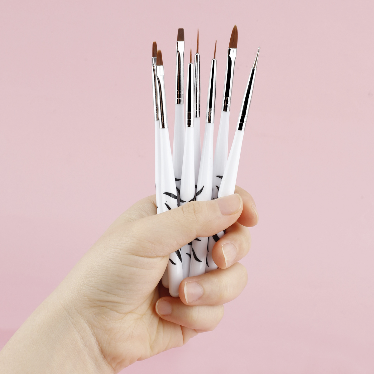Nail Art Zebra - Juego de pinceles para uñas con