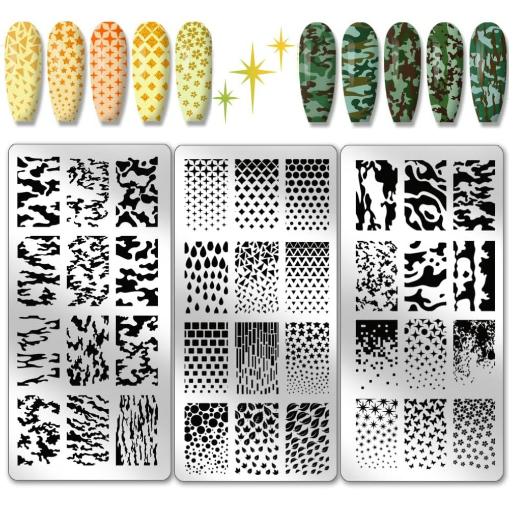 Nail Stamping Plate - Plantillas de placa de estampado de