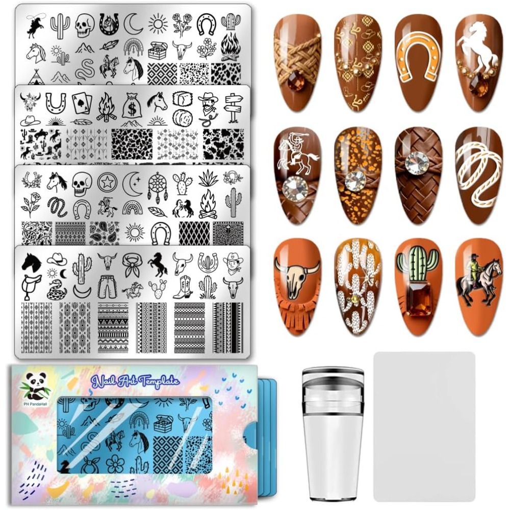Nail Stamping Plate - Plantillas de acero inoxidable para decoración