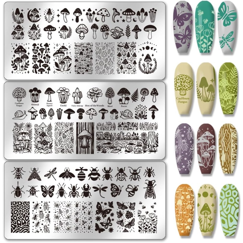 Nail Stamping Plate - Plantillas de Acero Inoxidable para Decoración