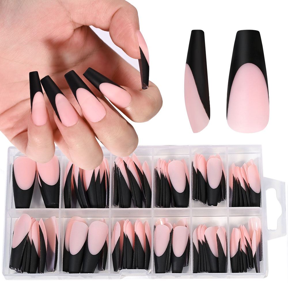 Nail Art Natural - 120 puntas de uñas de Gel