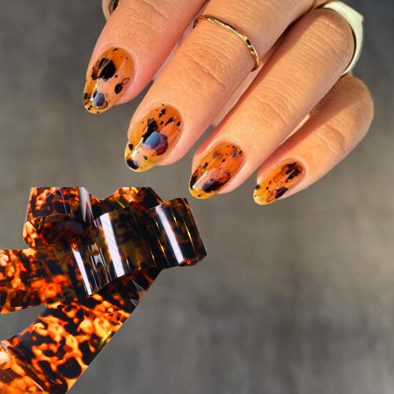 Nail Art Zebra - Rollo de película de transferencia translúcida