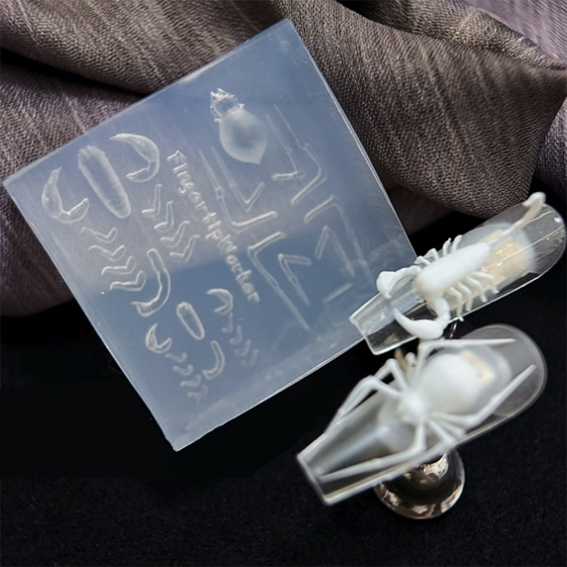 Nail Stamping Plate - Molde de Silicona 3D con Diseño