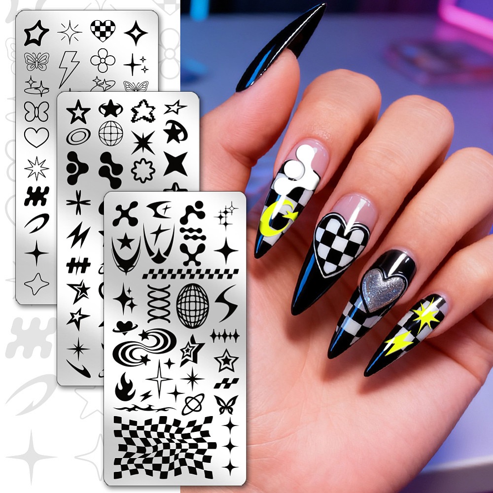 3 unidades de plantillas para  - Nail Stamping Plate reseña y precio