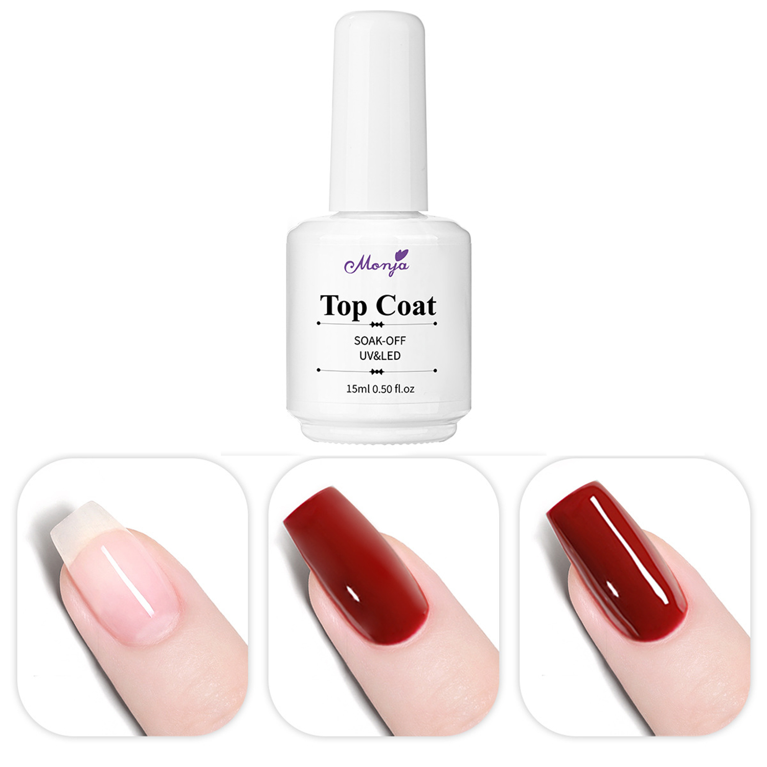 Capa superior de 15ml sin toal - Nail Art One Piece reseña y precio