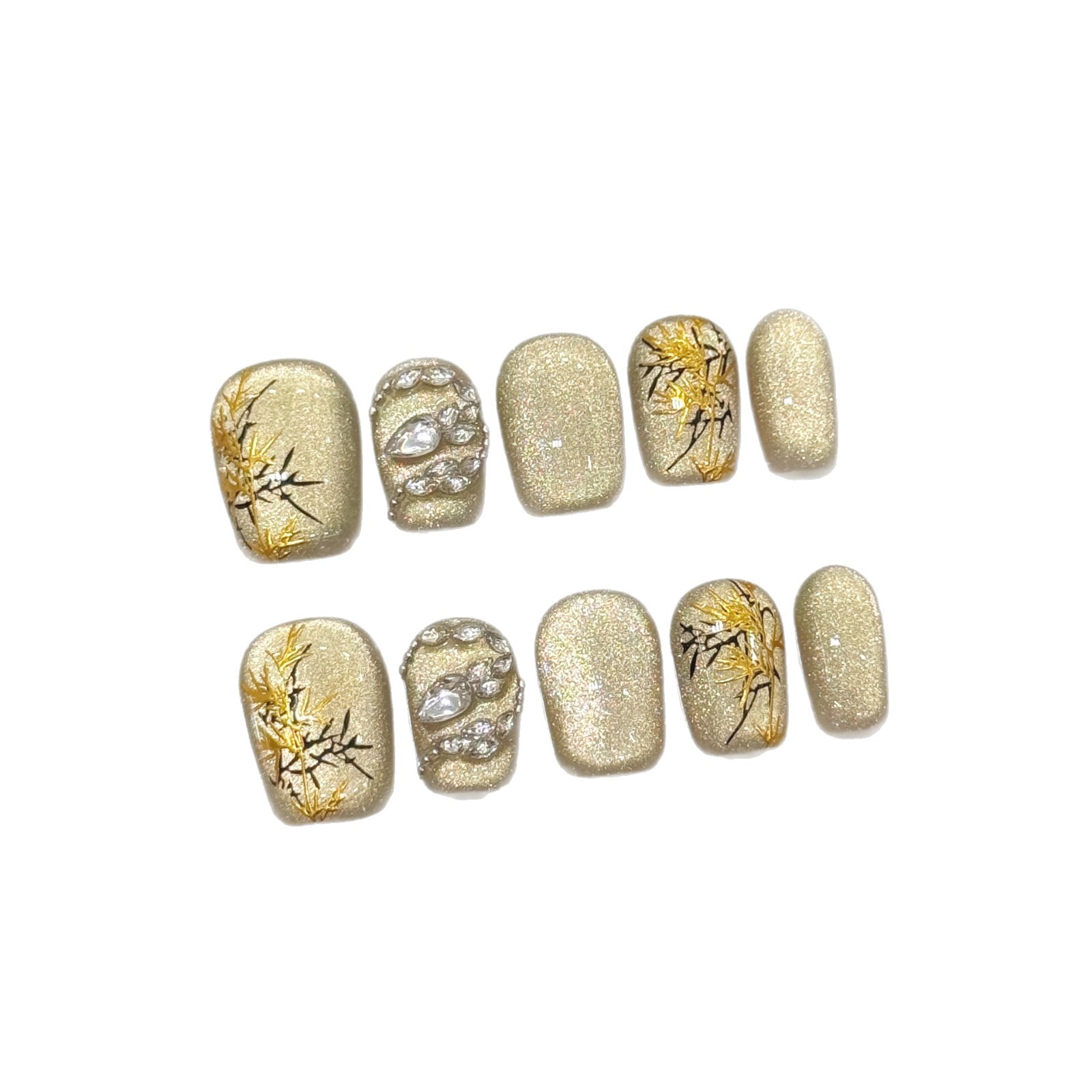 10 Uds nuevo estilo chino hech - Nail Art Aesthetic reseña y precio