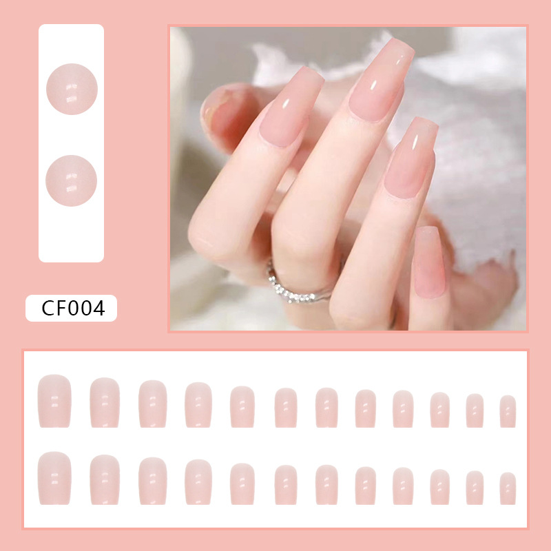 24 Uds. Uñas Postizas de Color - Nail Art Full Color reseña y precio