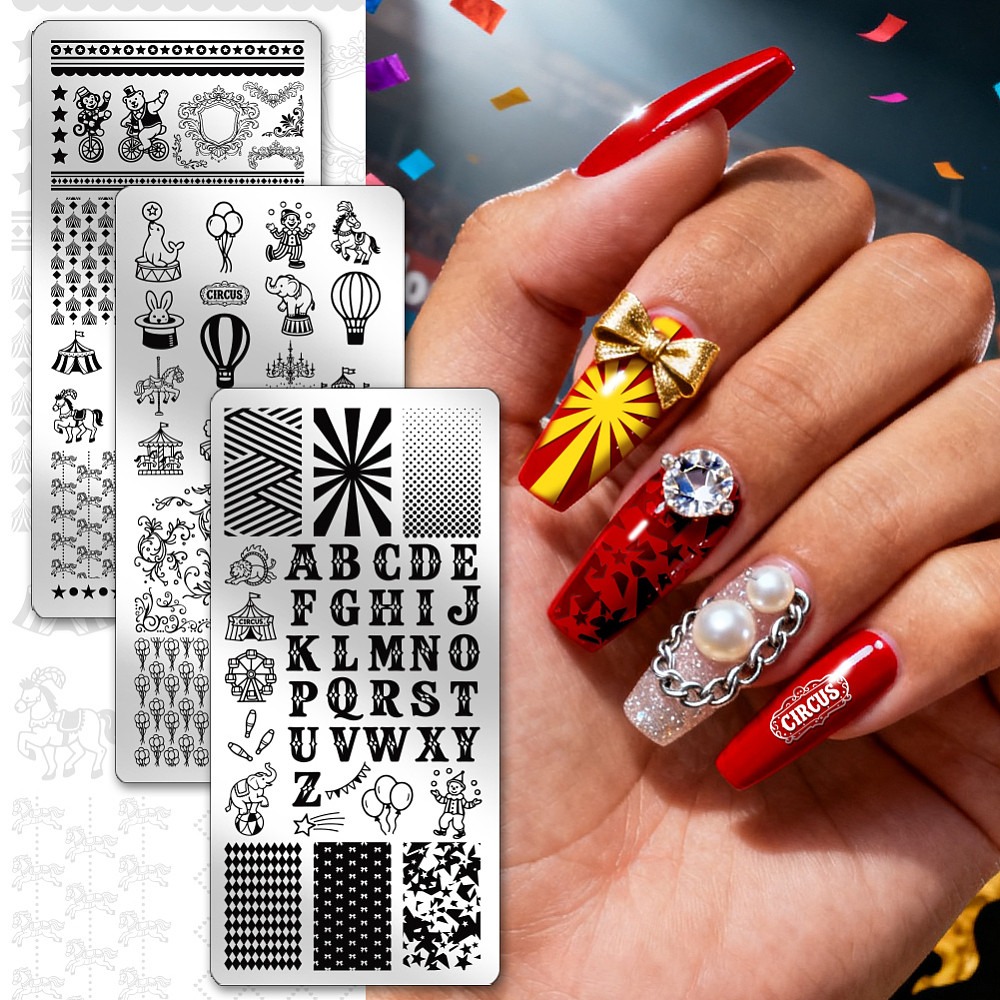 3 unidades de plantillas para  - Nail Stamping Plate reseña y precio