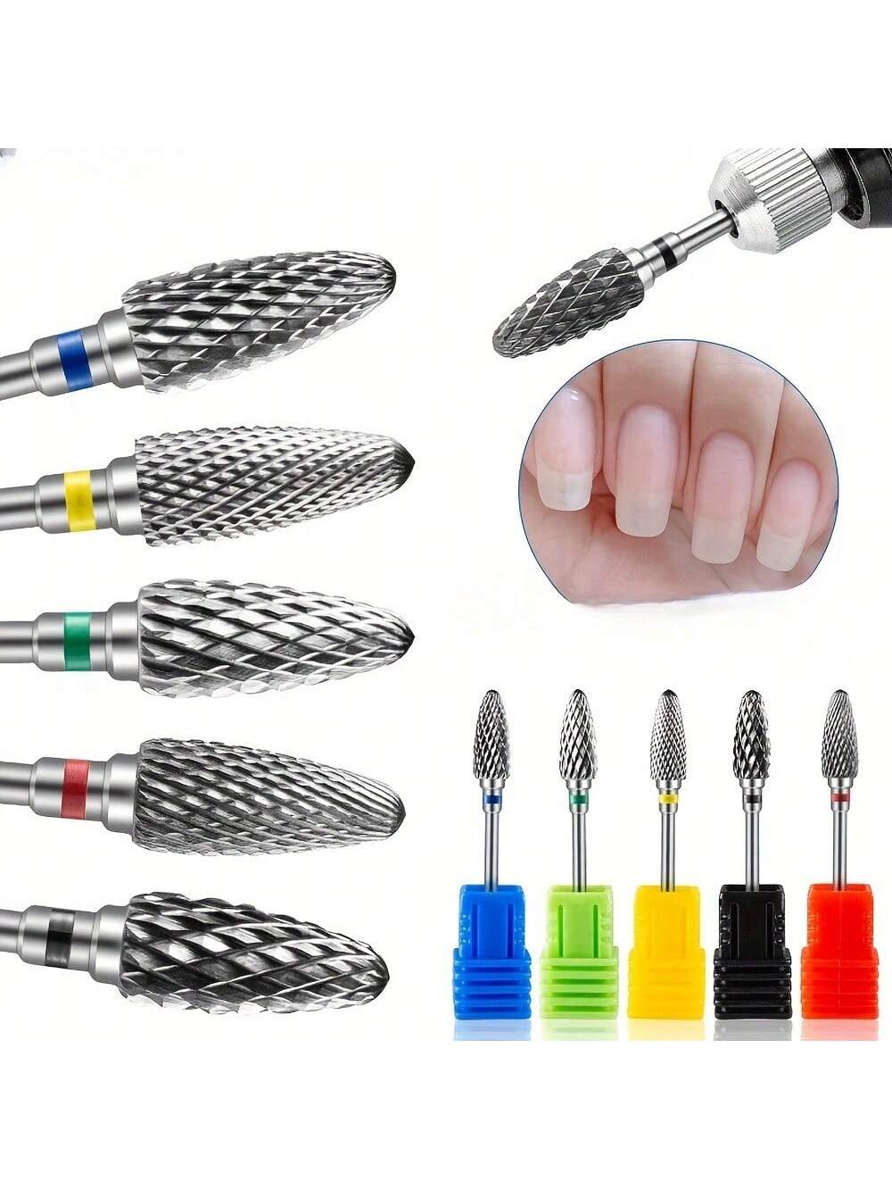 1 o 5 unids/set juego de broca - Nail Art Full Color reseña y precio