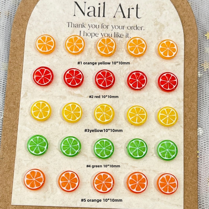 20 piezas de mini adornos de r - Nail Art Orange reseña y precio
