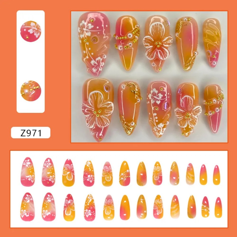 24 Uñas Postizas Almendradas e - Nail Art Aesthetic reseña y precio