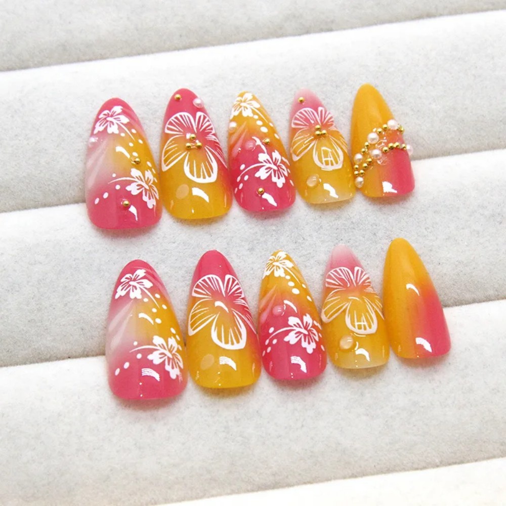 24 Uñas Postizas Almendradas e - Nail Art Aesthetic reseña y precio