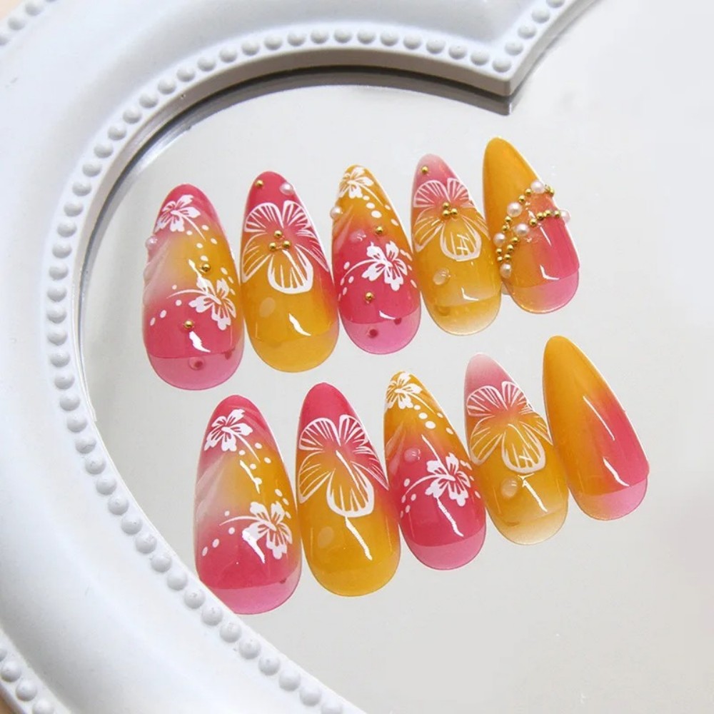 24 Uñas Postizas Almendradas e - Nail Art Aesthetic reseña y precio