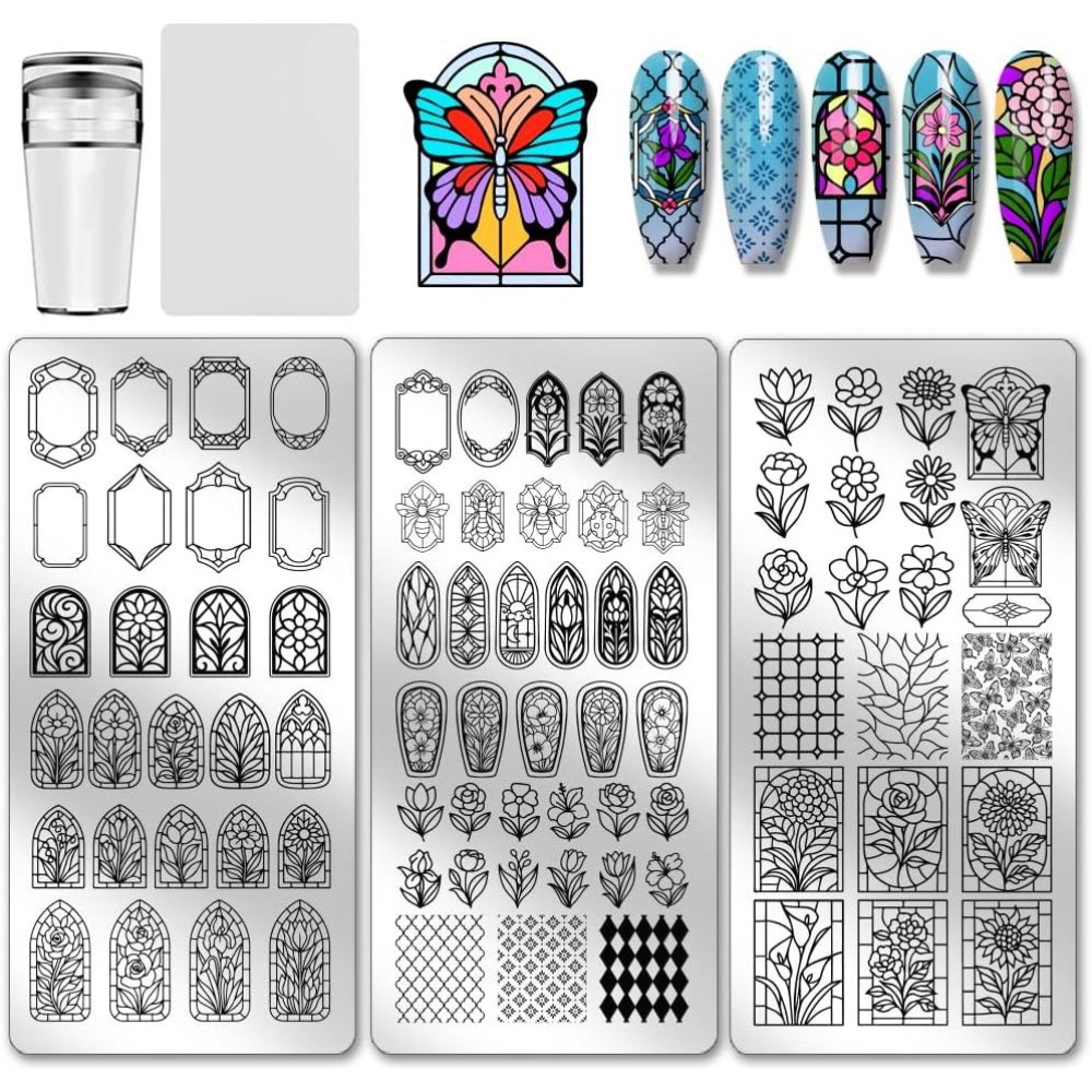 3 Placas de Estampado de Uñas  - Nail Stamping Plate reseña y precio