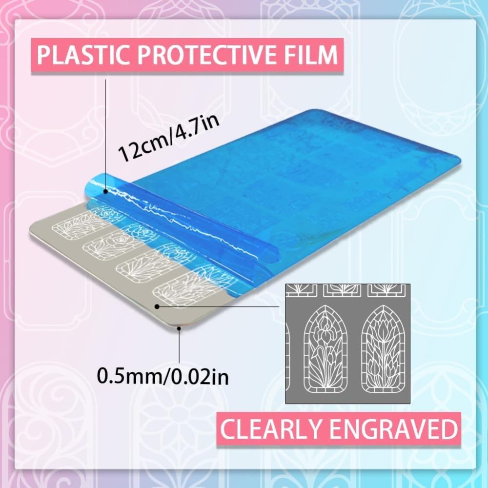 3 Placas de Estampado de Uñas  - Nail Stamping Plate reseña y precio