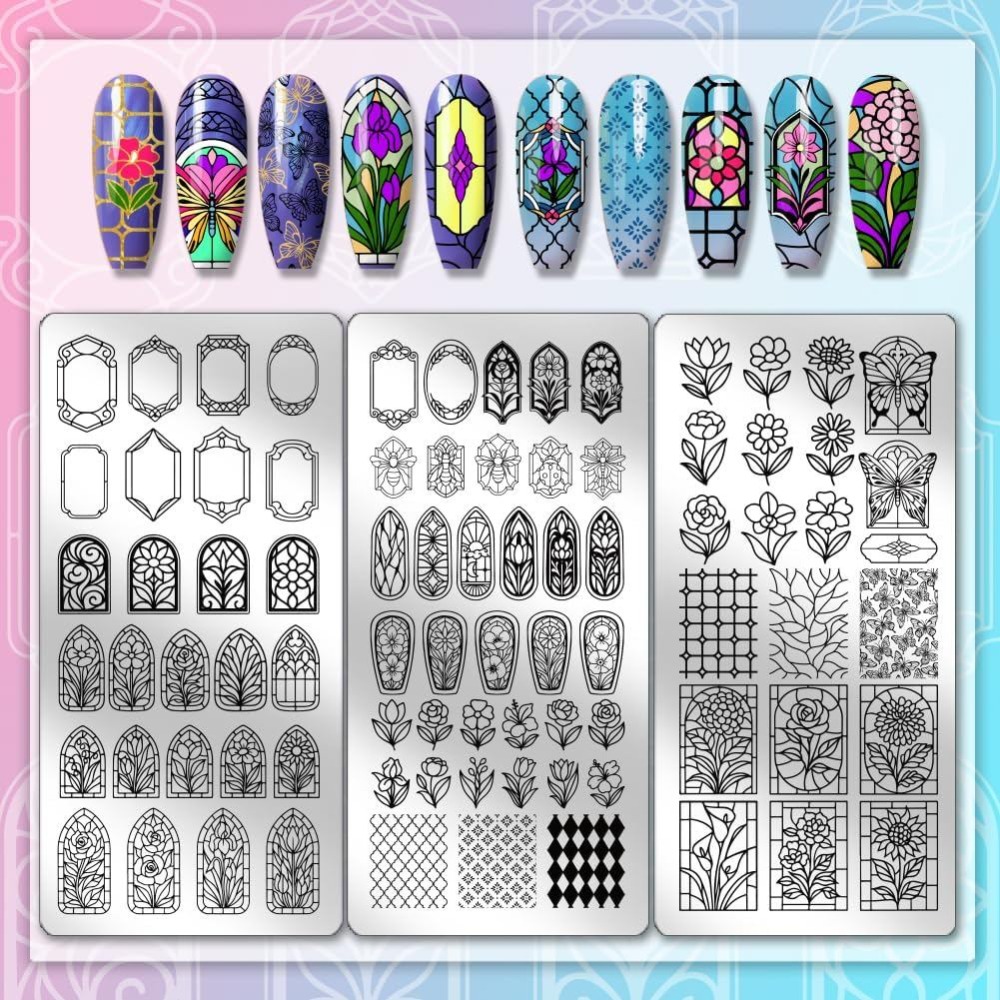 3 Placas de Estampado de Uñas  - Nail Stamping Plate reseña y precio