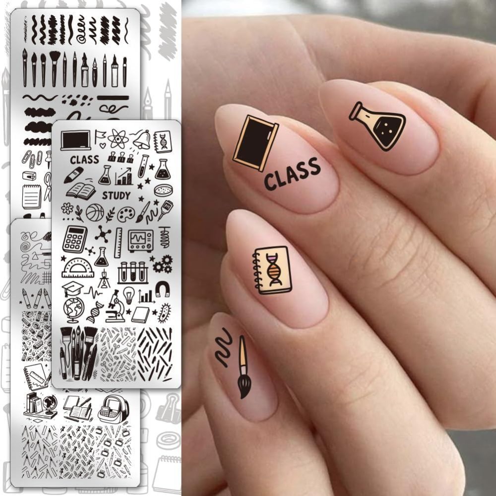 3 unidades de plantillas para  - Nail Stamping Plate reseña y precio
