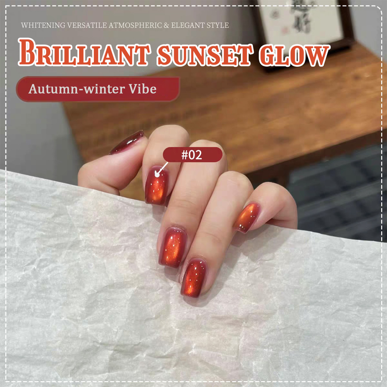 1 pieza de esmalte de uñas en  - Nail Art Red Wine Cat Eye reseña y precio
