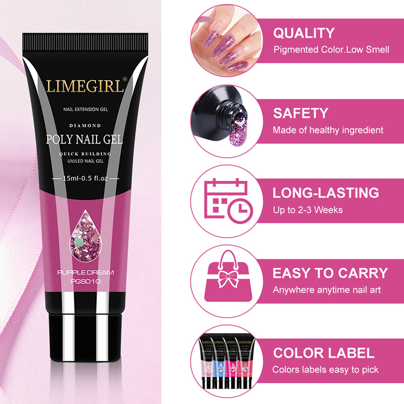 Kit de Gel de uñas de 15ml par - Nail Art Full Color reseña y precio