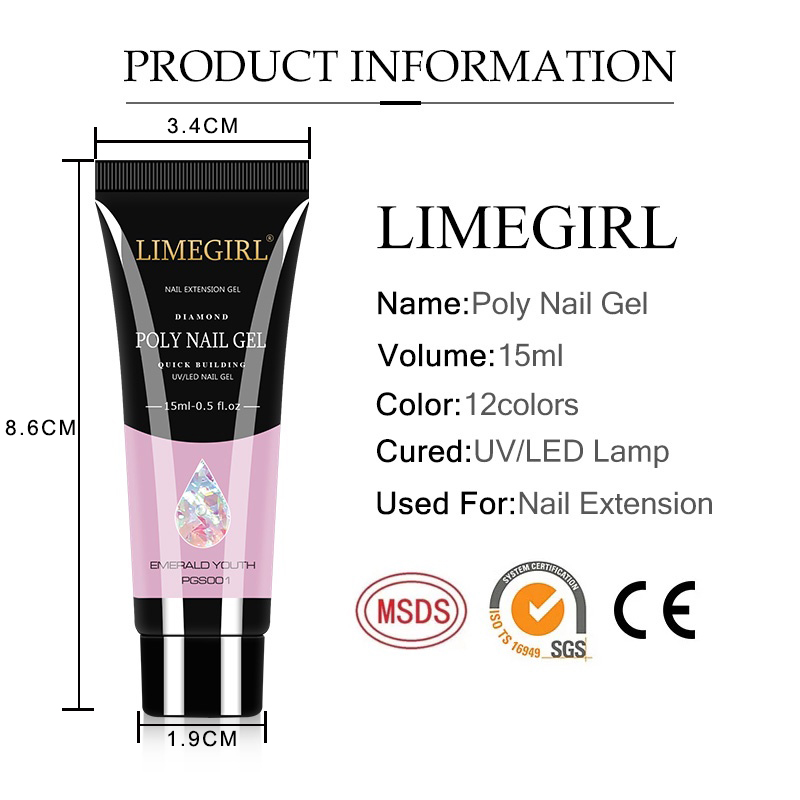 Kit de Gel de uñas de 15ml par - Nail Art Full Color reseña y precio
