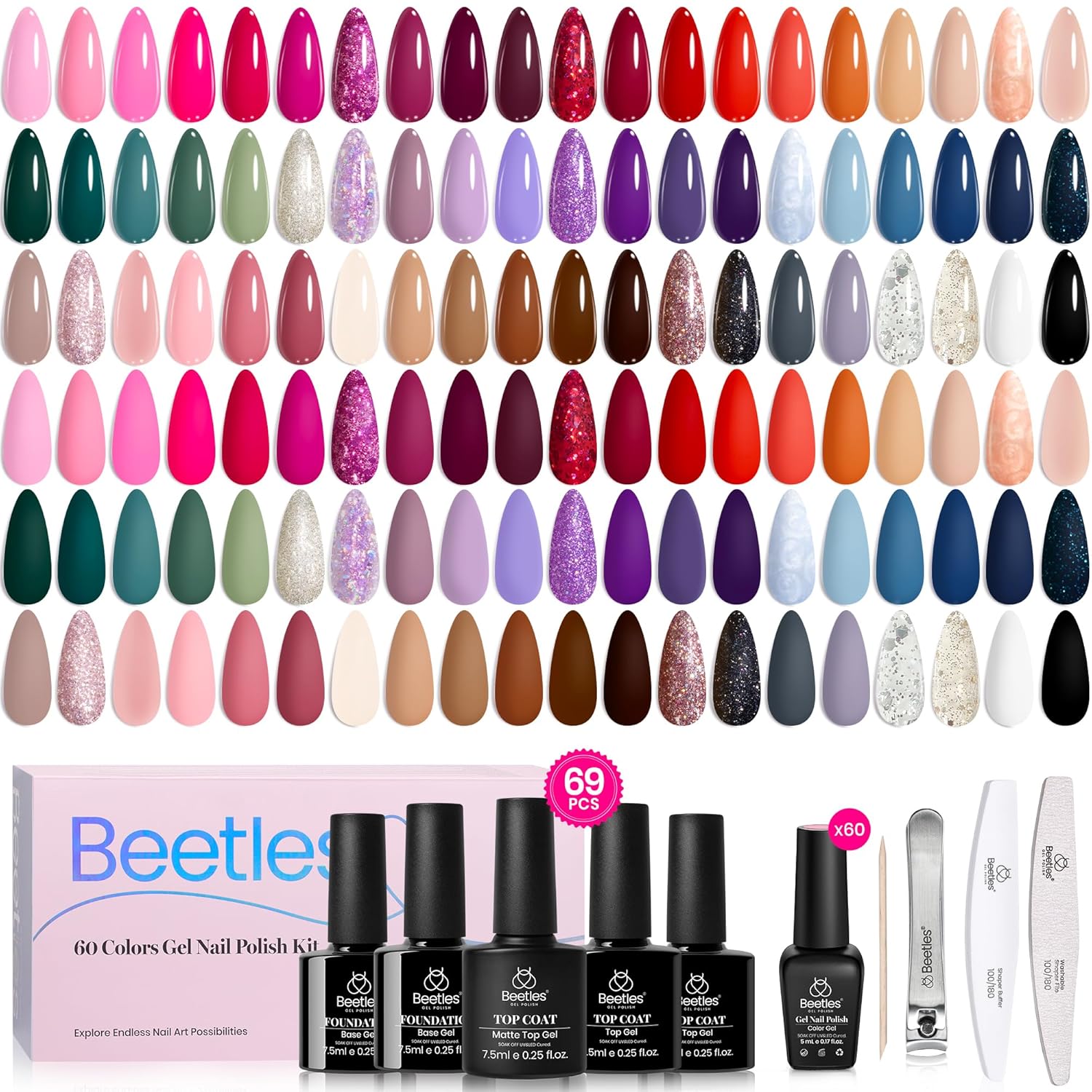 Set de Esmalte de Uñas en Gel  - Nail Art Orange reseña y precio