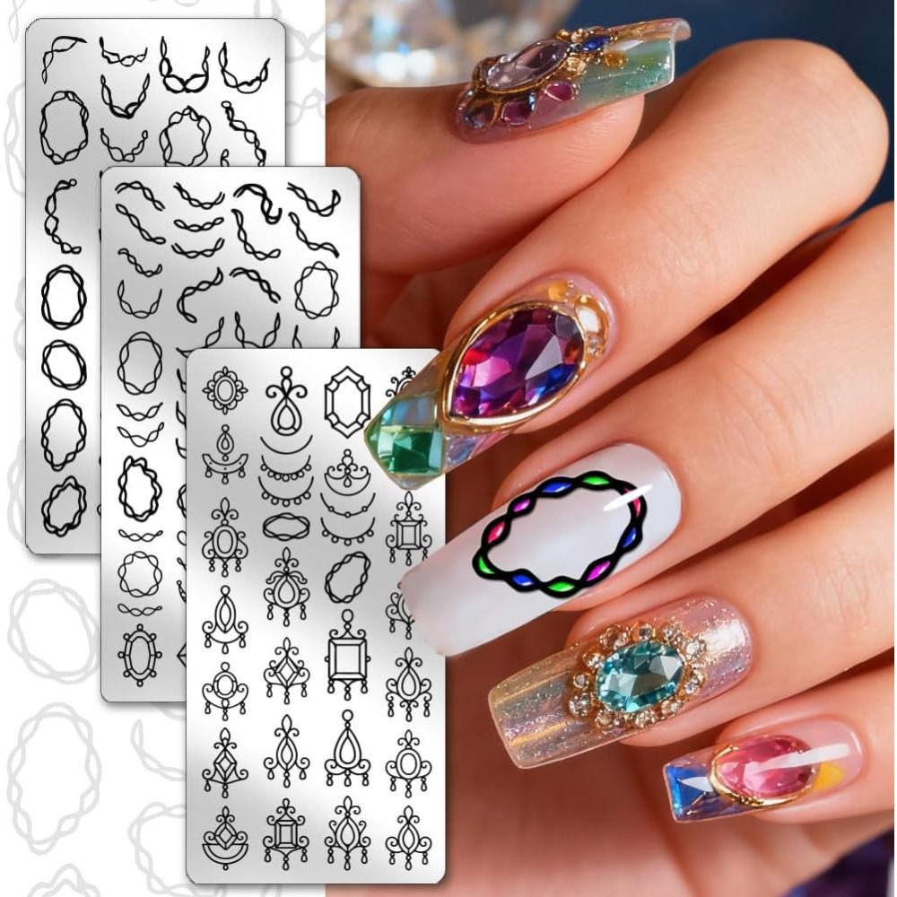 Placa de Estampado de Uñas con - Nail Stamping Plate reseña y precio