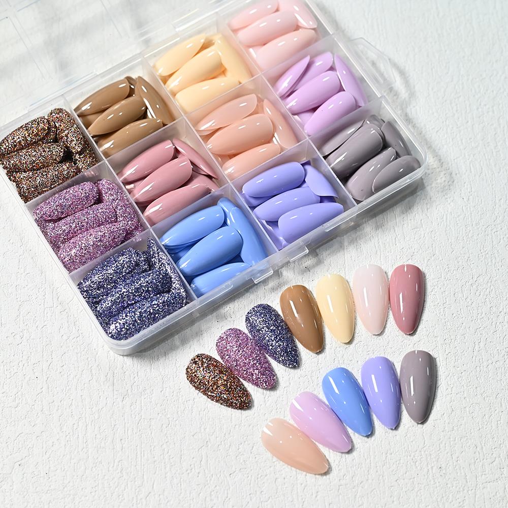 288 Uñas Postizas Macaron Medi - Nail Art Aesthetic reseña y precio