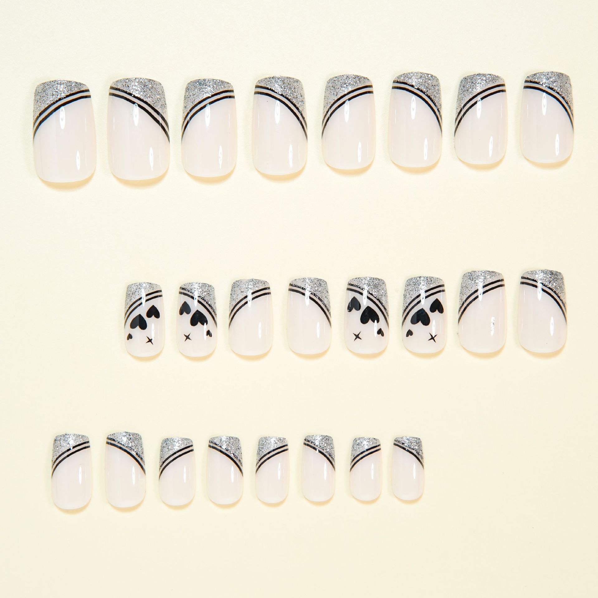 Uñas postizas cuadradas cortas - Nail Art Aesthetic reseña y precio