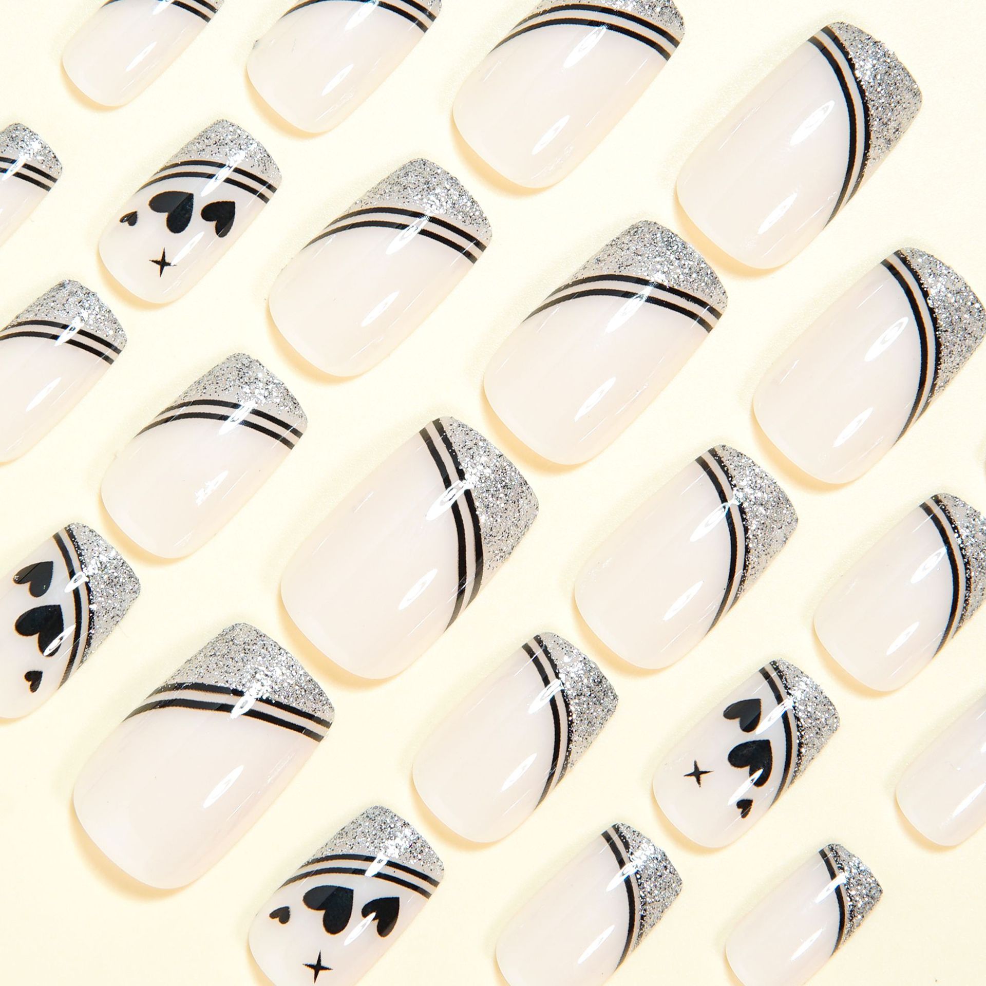 Uñas postizas cuadradas cortas - Nail Art Aesthetic reseña y precio