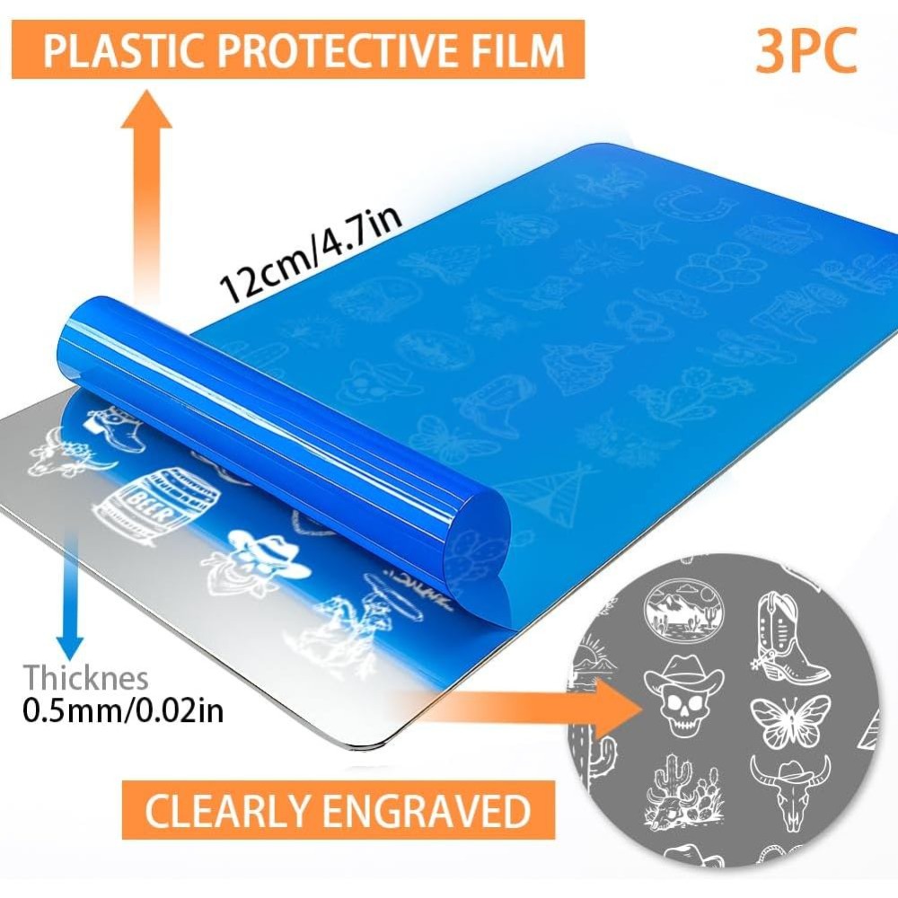 3 Placas de Estampado de Uñas  - Nail Stamping Plate reseña y precio