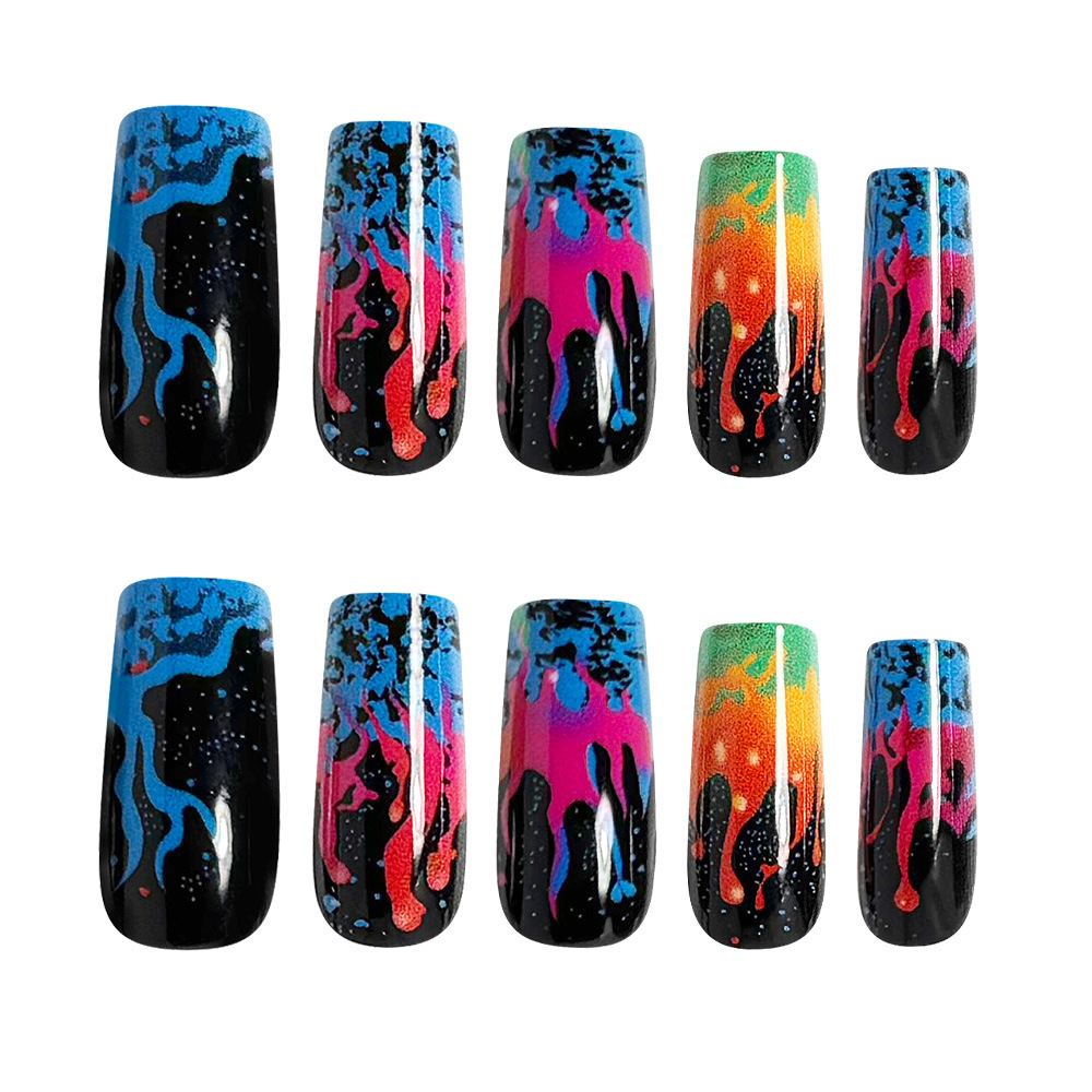 Uñas postizas medianas para mu - Nail Art Orange reseña y precio