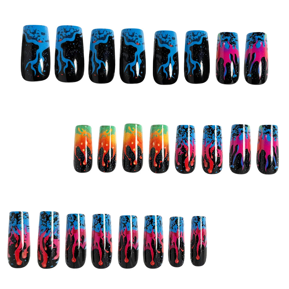 Uñas postizas medianas para mu - Nail Art Orange reseña y precio
