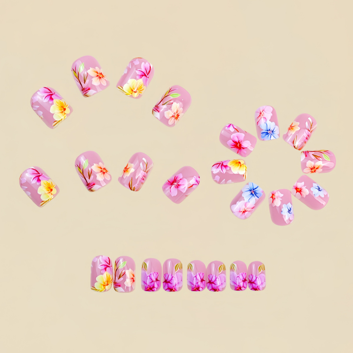 Uñas postizas medianas para mu - Nail Art Aesthetic reseña y precio