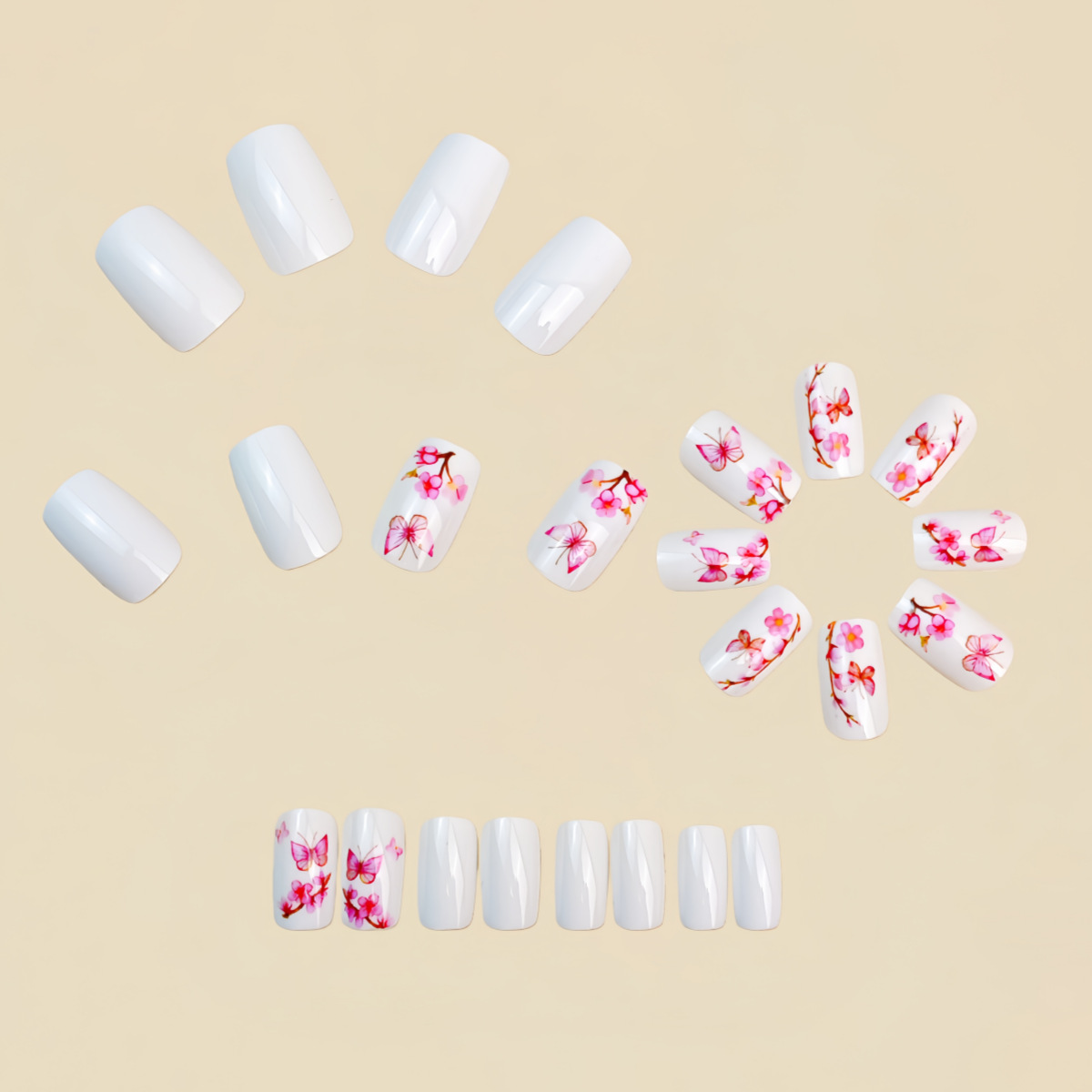 Uñas postizas medianas para mu - Nail Art Aesthetic reseña y precio