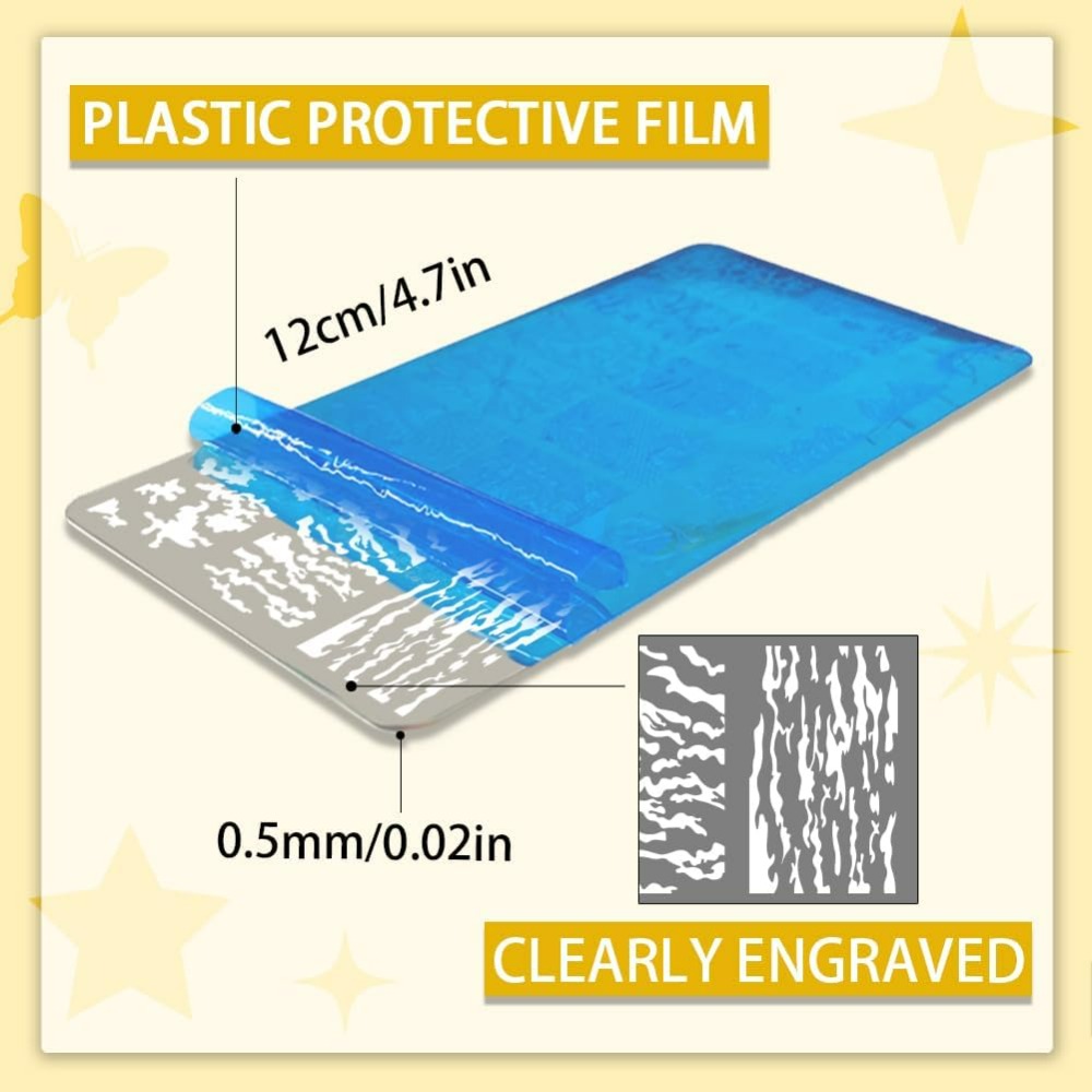 Plantillas de placa de estampa - Nail Stamping Plate reseña y precio