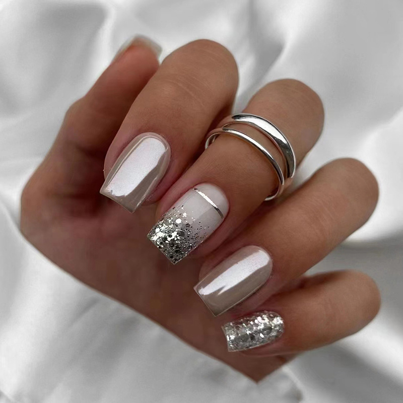 Uñas postizas cuadradas cortas - Nail Art Aesthetic reseña y precio