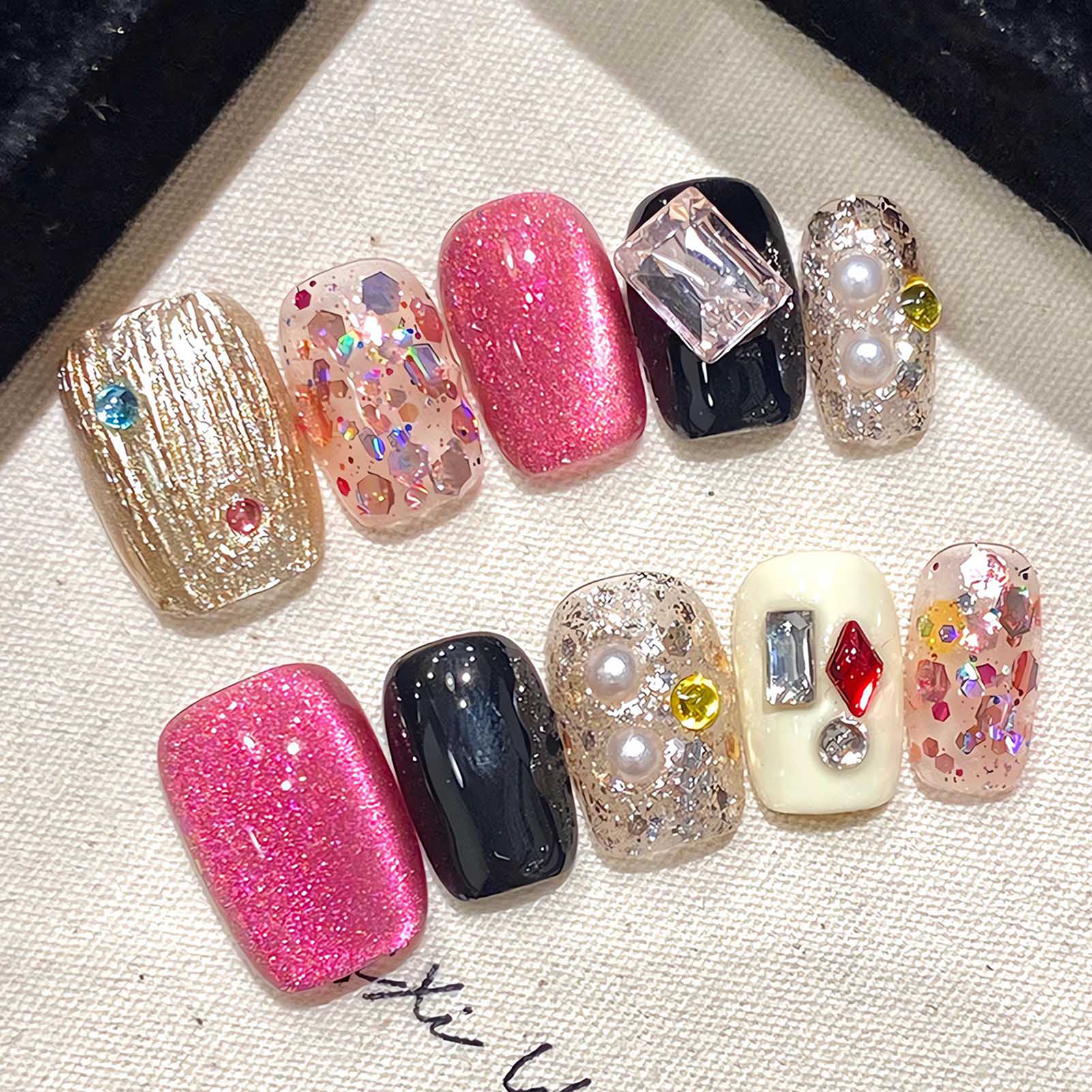 Uñas postizas hechas a mano, U - Nail Art Aesthetic reseña y precio