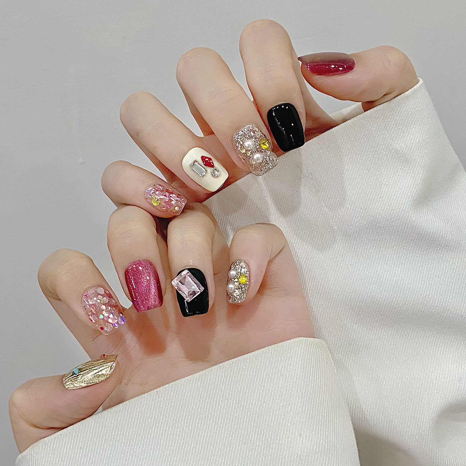 Uñas postizas hechas a mano, U - Nail Art Aesthetic reseña y precio