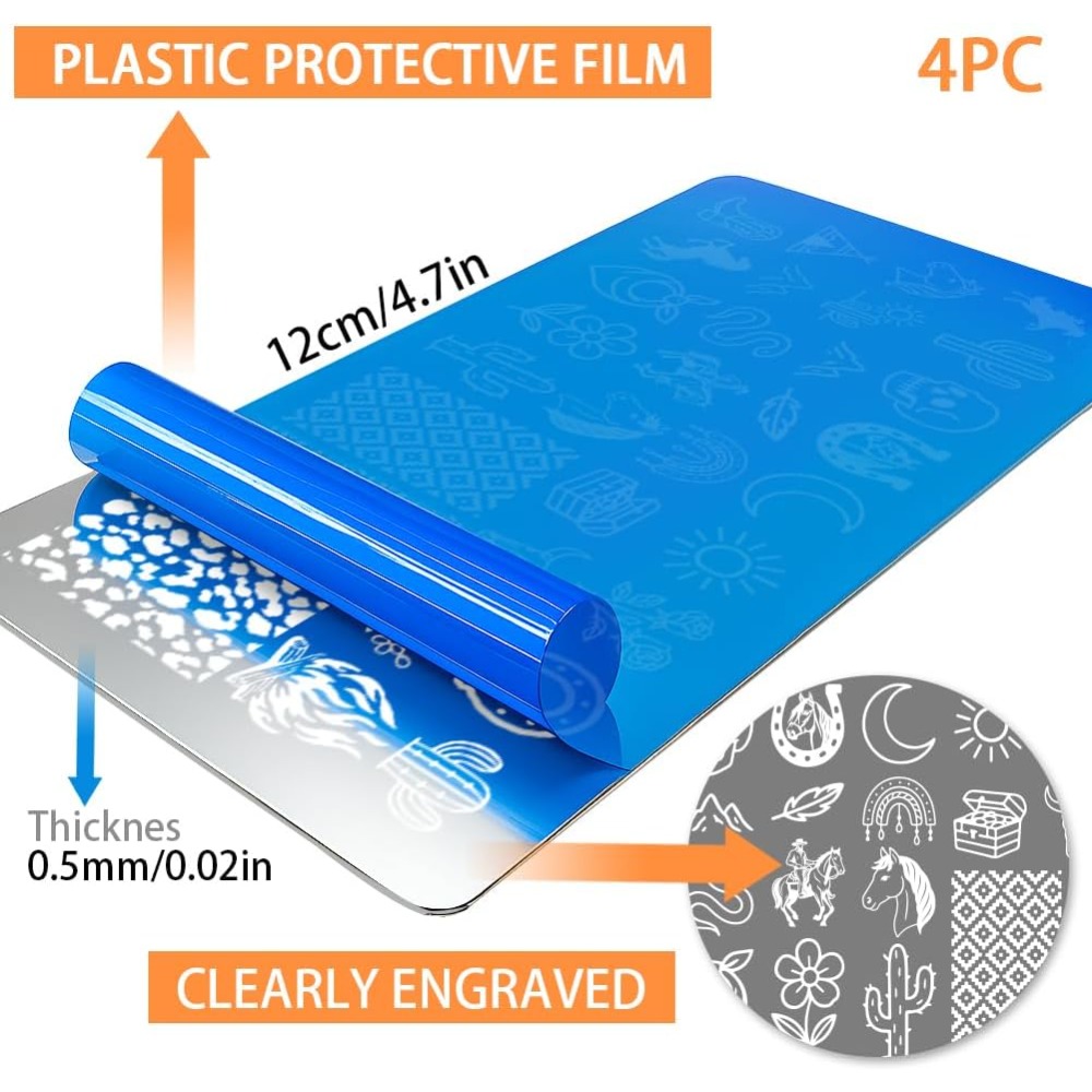 Plantillas de acero inoxidable - Nail Stamping Plate reseña y precio