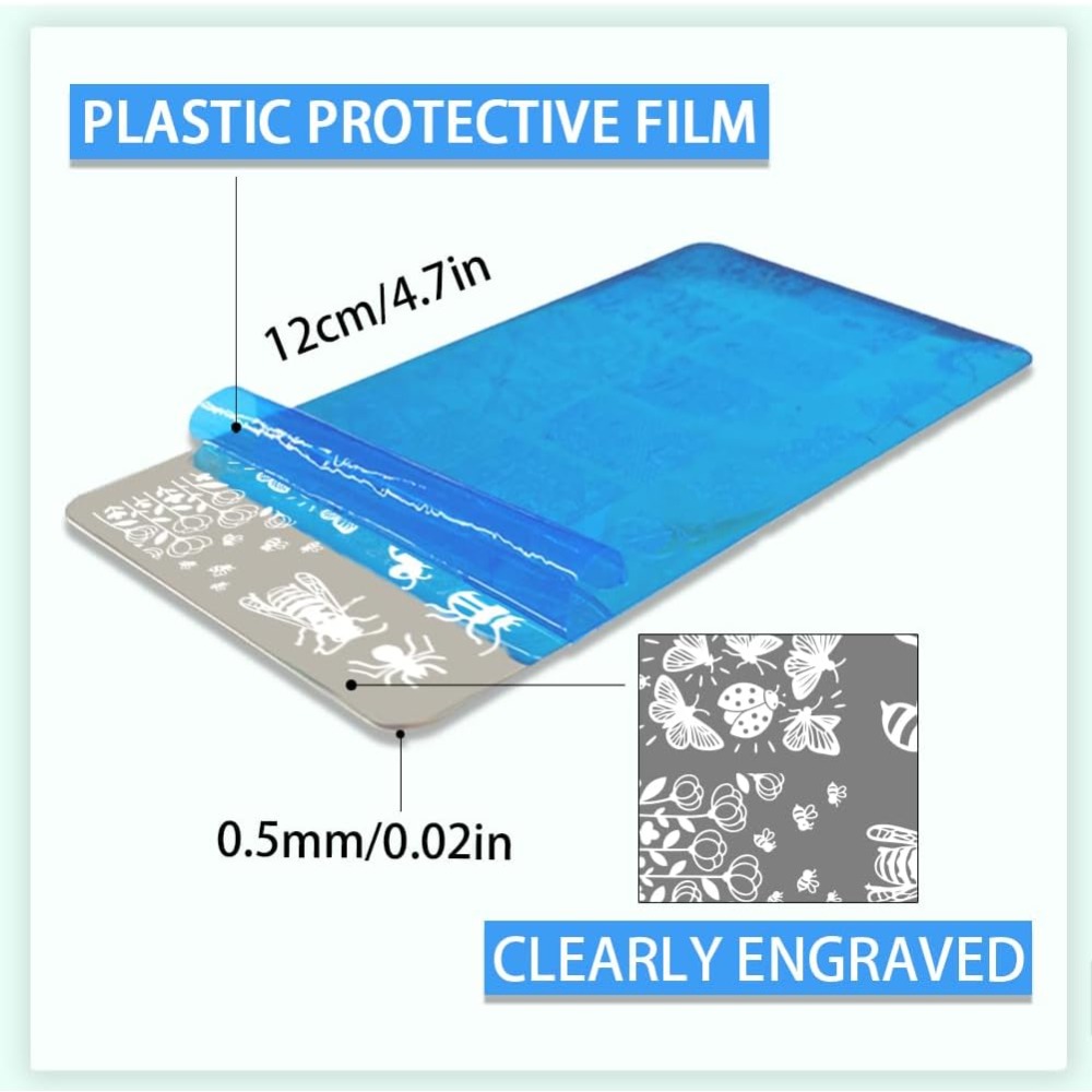 Plantillas de Acero Inoxidable - Nail Stamping Plate reseña y precio