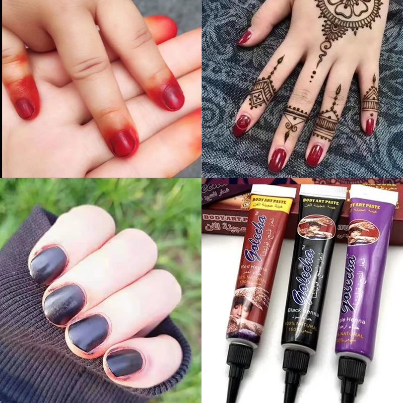Henna para uñas en botella de  - Nail Art Natural reseña y precio