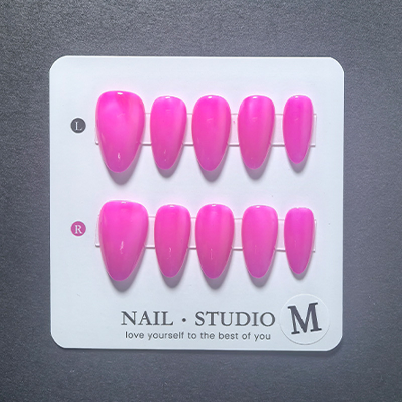10 Uñas Postizas de Almendra H - Nail Art Orange reseña y precio