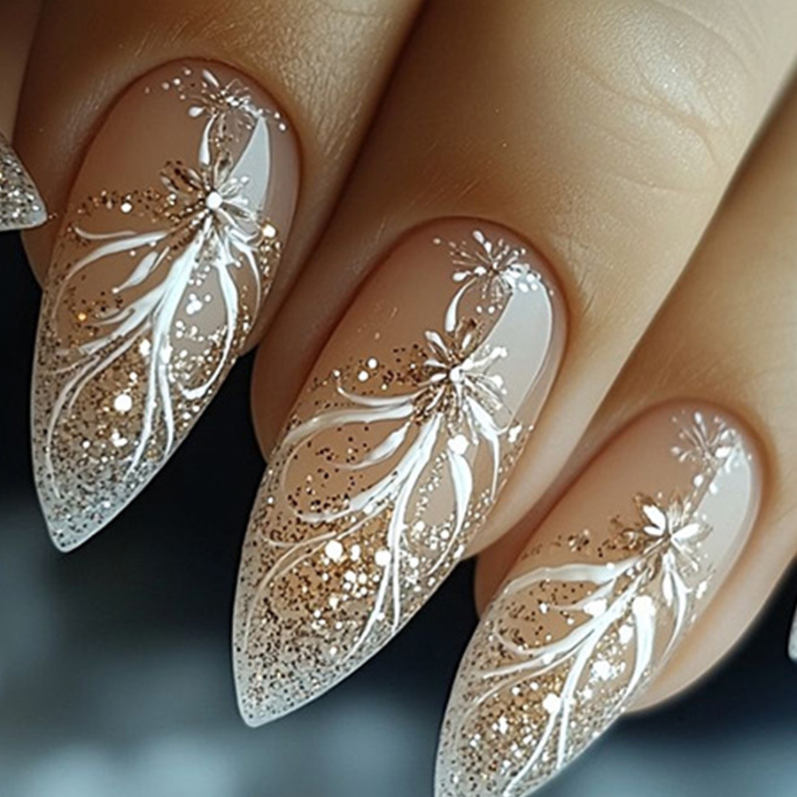24 unids/set de uñas postizas  - Nail Art Aesthetic reseña y precio