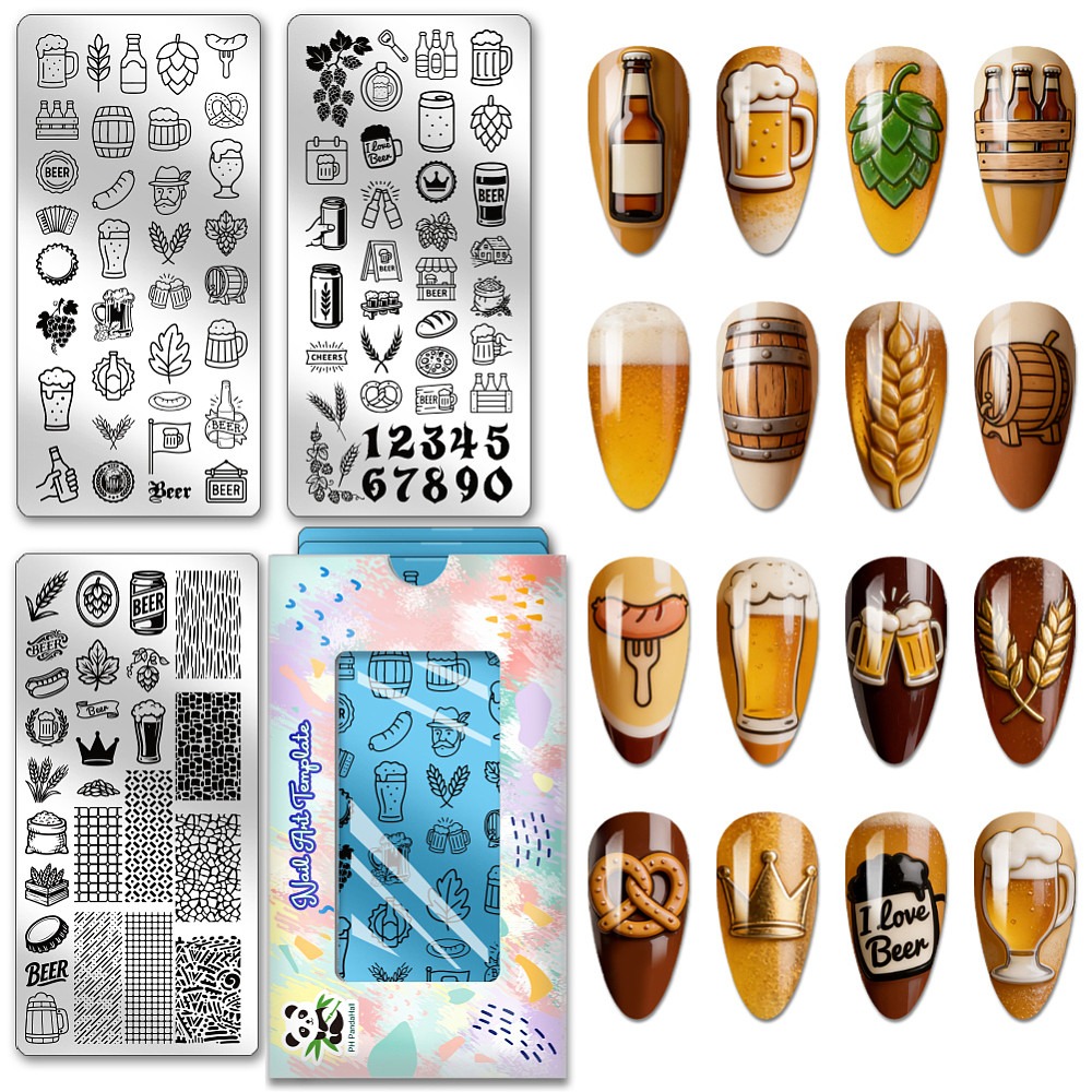 3 placas para estampar diseños - Nail Stamping Plate reseña y precio