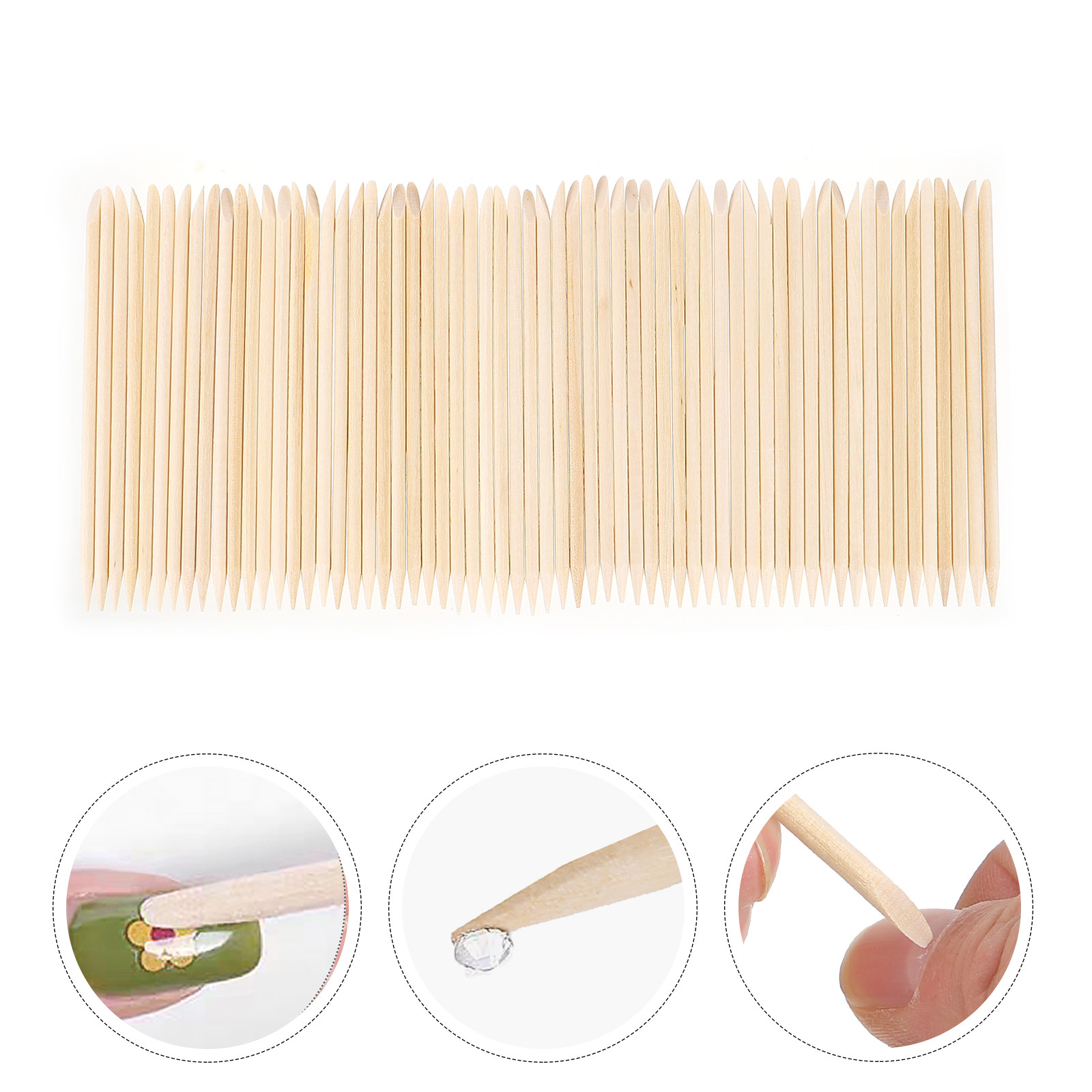 200 piezas de palitos de mader - Nail Art Remove reseña y precio