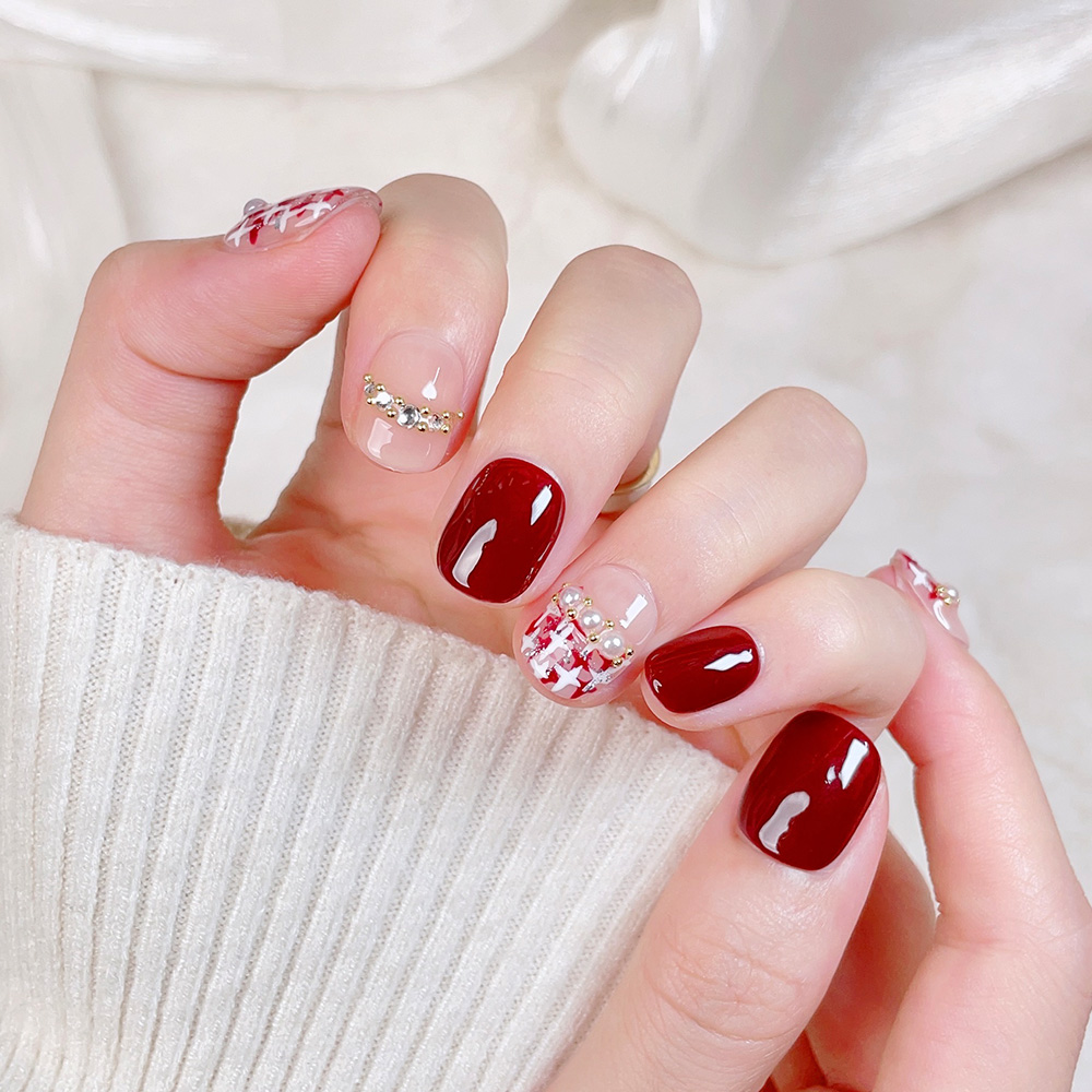 Kit de 10 Uñas Postizas Cortas - Nail Art Design reseña y precio