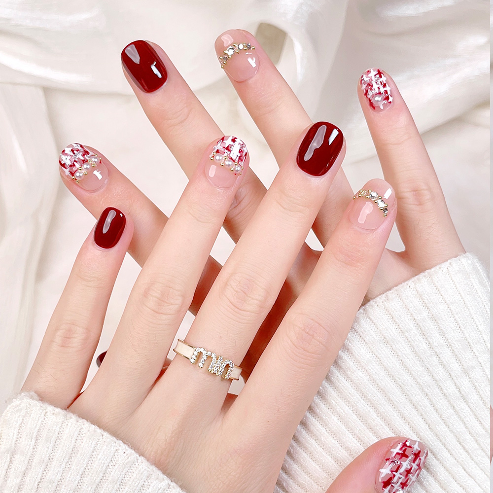 Kit de 10 Uñas Postizas Cortas - Nail Art Design reseña y precio